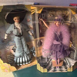 4 New 1990-1999 Vintage Collection Barbie Dolls Flapper Roaring 20s & More Mint